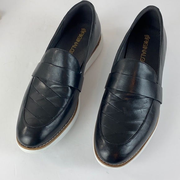 Cole Haan Other - Cole Haan Original Grand Black Weave Loafers SZ 10